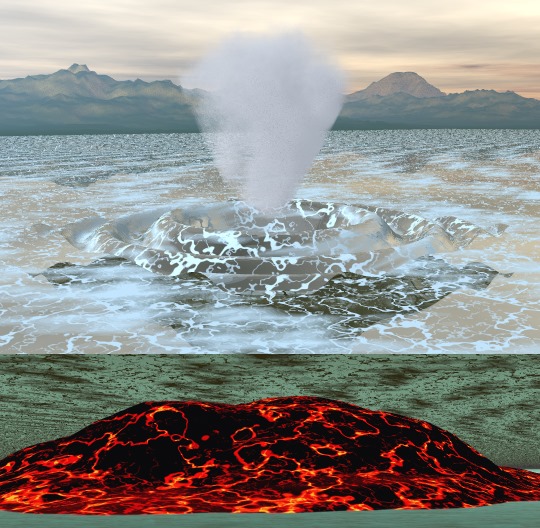 eruzione sottomarina
