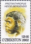 francobollo H. heidelbergensis